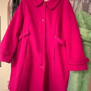 Gorgeous Fuschia Pea Coat